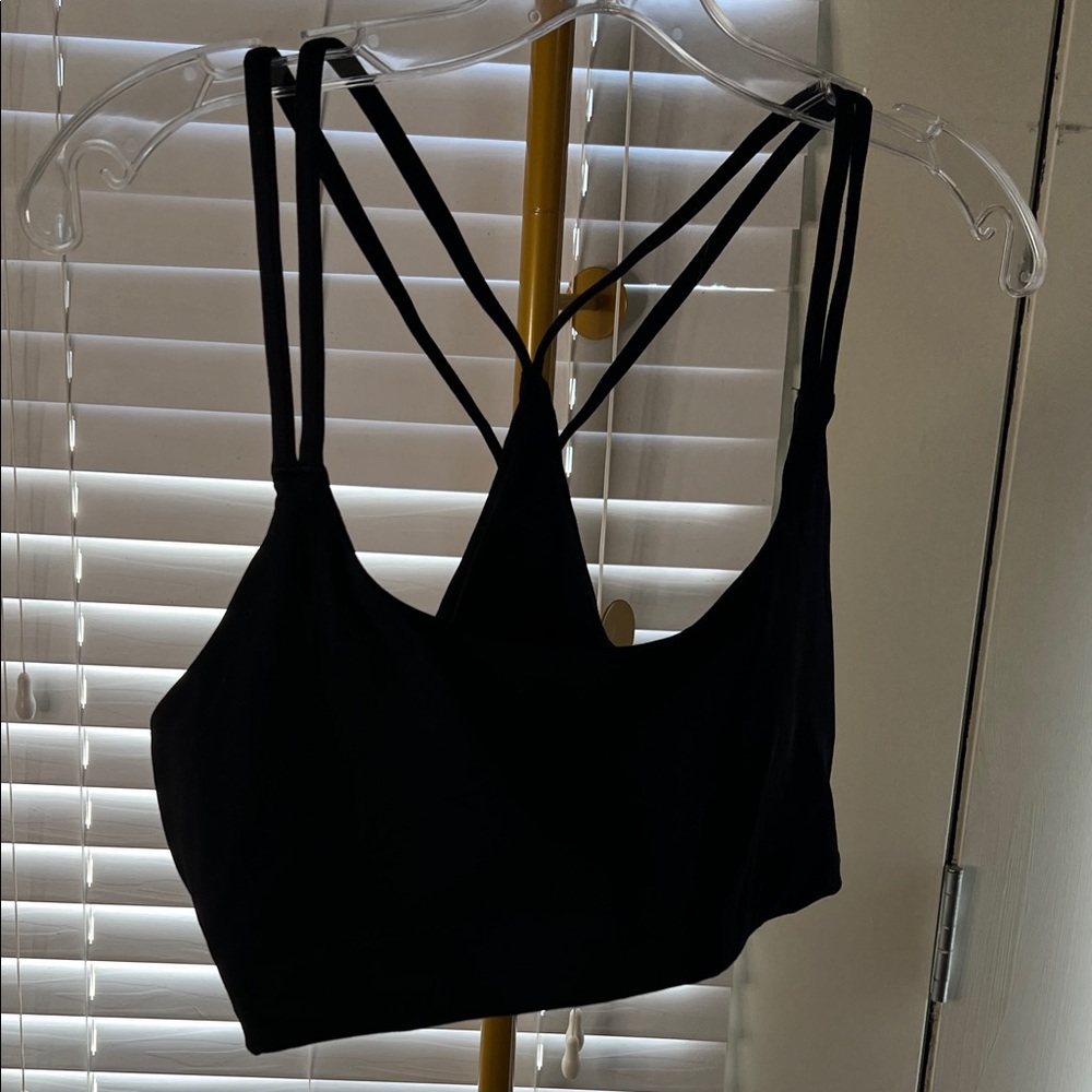 Women's Black Strappy Bralette